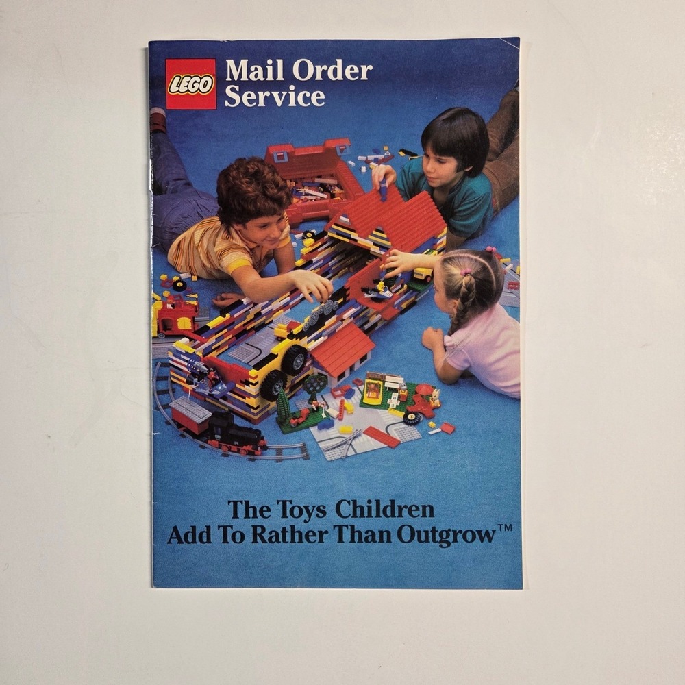 LEGO Mail Order Service Catalog Vintage 1987 Technic Brochure Manual Blue Red